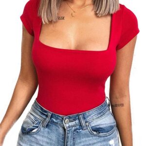 Blusa básica cuello u