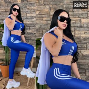 Conjunto deportivo adidas malla+top