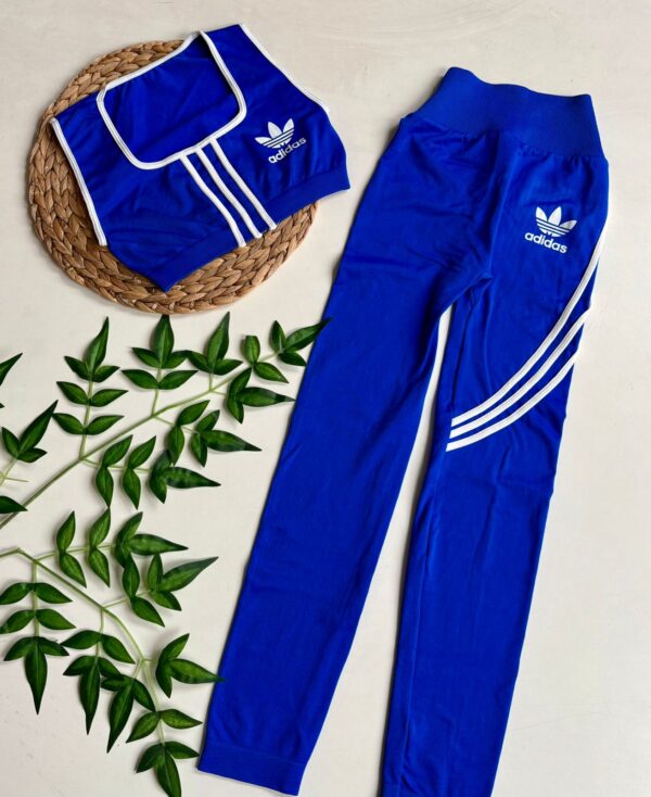 Conjunto deportivo adidas malla+top - Image 3