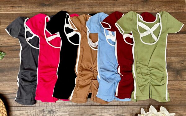 Jumper deportivo short cintas blancas - Image 2