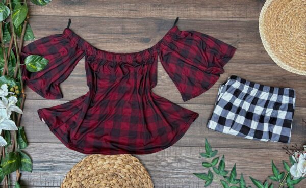 Blusa Campesina Cuadros - Image 2