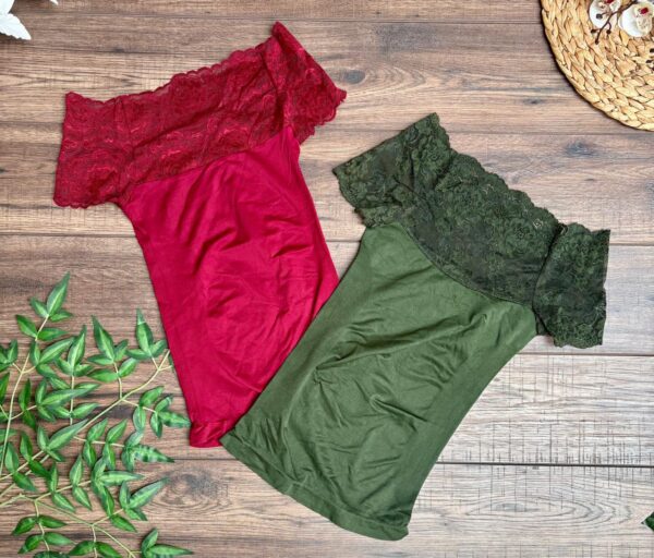 Blusa campesina encaje - Image 2