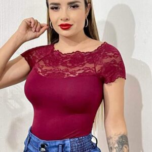 Blusa campesina encaje