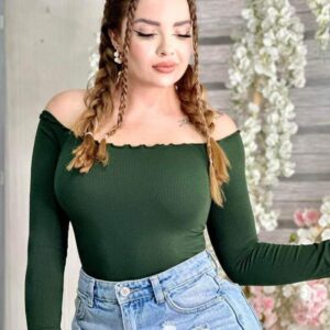 Blusa campesina escarola m/l
