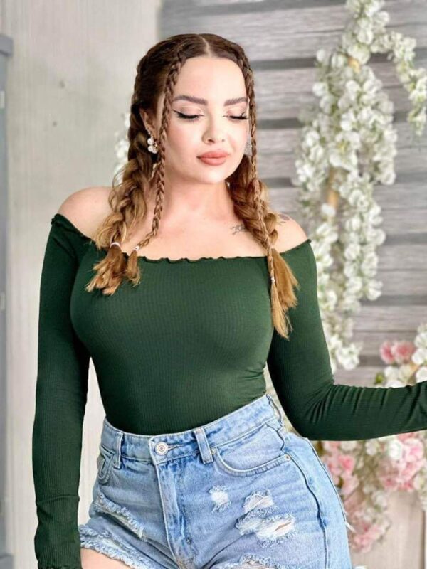 Blusa campesina escarola m/l